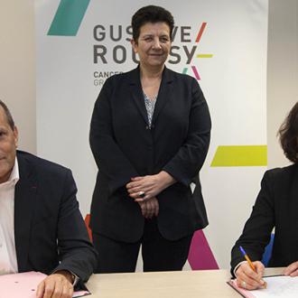 Gustave Roussy Institute and CentraleSupélec signed an agreement to strengthen their partnership in the field of big data and artificial intelligence in cancer research.